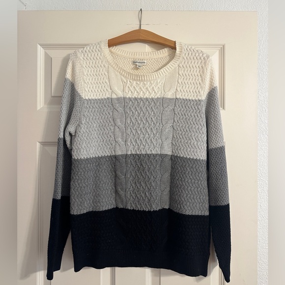 Croft & Barrow 100% Cotton Cable Knit Sweater Size Large - Picture 6 of 6